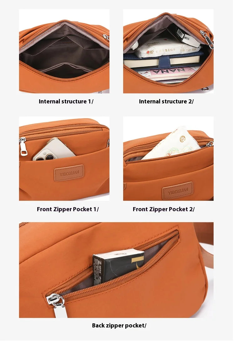 Women’s Casual Nylon Crossbody Bag – Lightweight, Everyday Shoulder Satchel