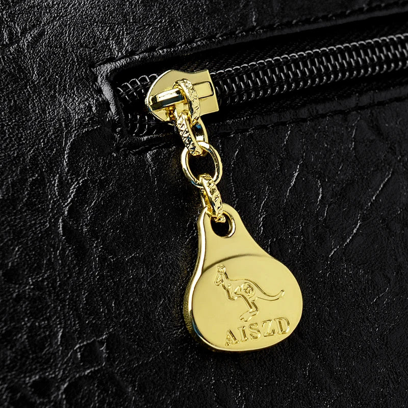 Women’s Soft Leather Top-Handle Tote Bag – Large Capacity Shoulder & Crossbody Handbag